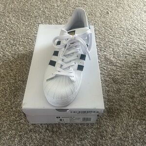Adidas Superstar White Sneakers
These are brand new with box.